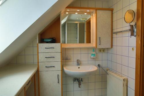 Koupelna v ubytování Gästehof Annerl