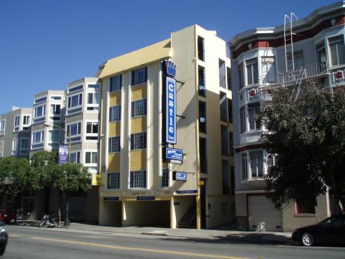 a building with a sign on the side of it at Castle Inn in San Francisco