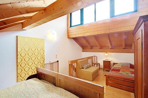 Postel nebo postele na pokoji v ubytování Bauernhofurlaub auf Larbigs Art