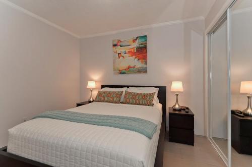 Katil atau katil-katil dalam bilik di 227-WIFI, New Paint, AMAZING Views, Close to BUCS stadium