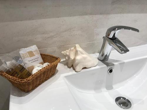 Koupelna v ubytování B&B Bee