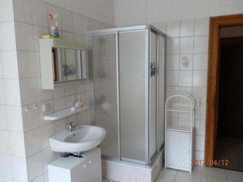 Kúpeľňa v ubytovaní Ferienwohnung Fedler