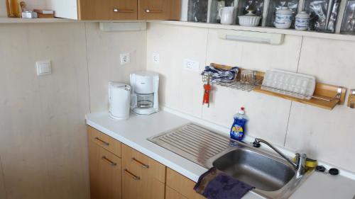 Kuchyň nebo kuchyňský kout v ubytování Nugal Apartment