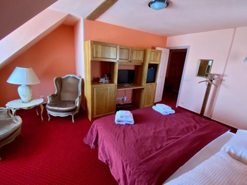 Hotel Rustikalにあるベッド
