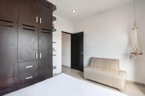 Ένα ή περισσότερα κρεβάτια σε δωμάτιο στο Villas Akalan