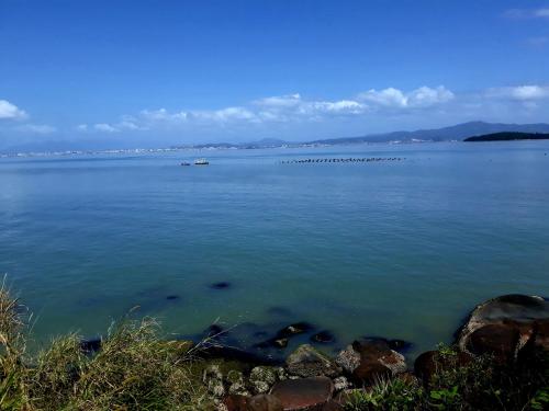 a view of a large body of water at Magic Island Casas in Florianópolis