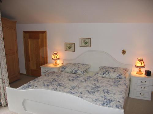 Postel nebo postele na pokoji v ubytování Zugspitzhome Appartment