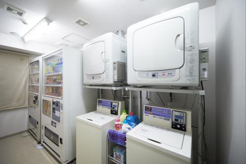 Dapur atau dapur kecil di Super Hotel JR Ueno Iriyaguchi