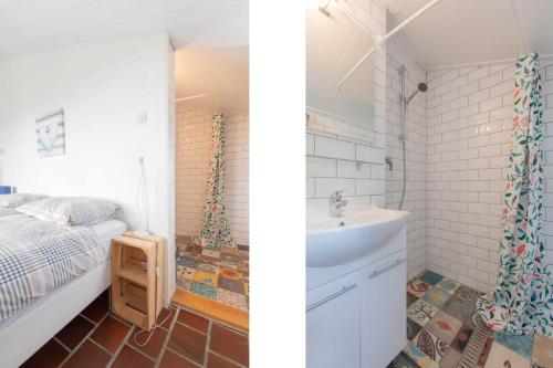 Ванная комната в Prachtig gelegen vrijstaand landhuis