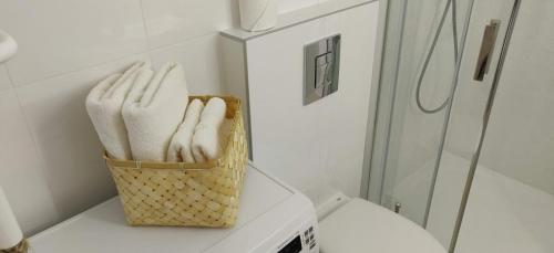 Bilik mandi di Apartamenty Hugo Centrum