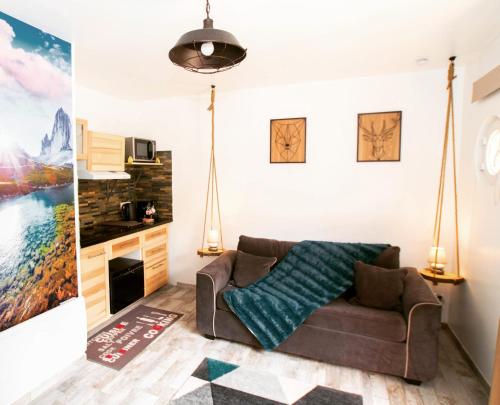 Χώρος καθιστικού στο Studio London & Studio Chalet