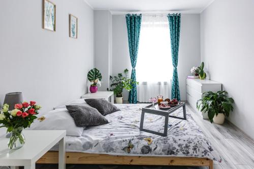 Postel nebo postele na pokoji v ubytování Apartament w centrum 2