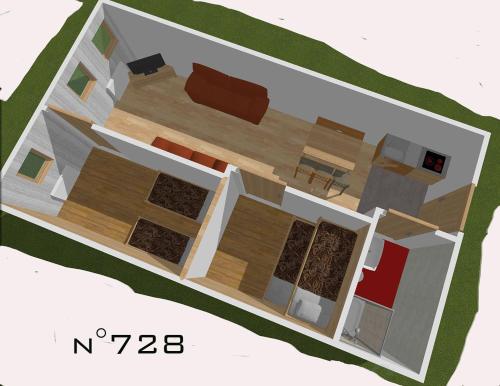 Půdorys ubytování House Cervinia Apartments