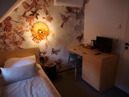 Кровать или кровати в номере Beskid Ski Villa