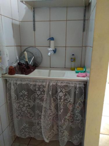 Phòng tắm tại Chalé suíte com ar em Resende