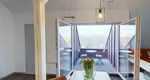 Balkón nebo terasa v ubytování Boardinghouse Emden