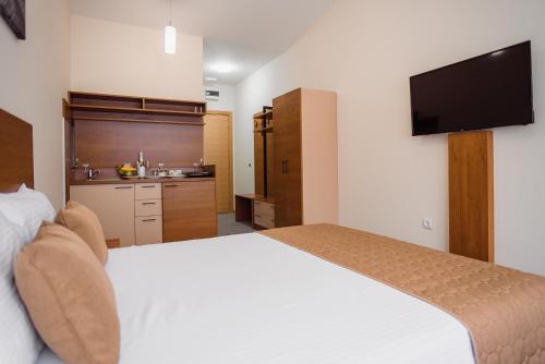 Cama o camas de una habitación en Sajam Garni hotel