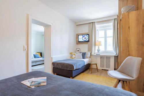 Postel nebo postele na pokoji v ubytování Hotel Seehof
