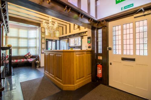 Kuchyň nebo kuchyňský kout v ubytování A Park View Hotel