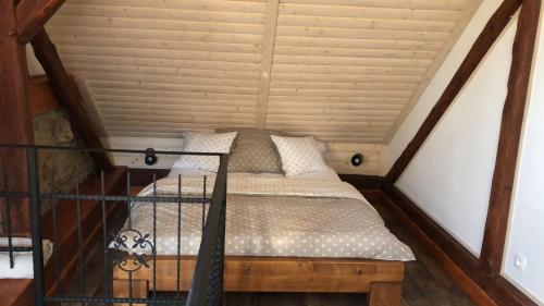 Cama o camas de una habitación en Apartmány Stodola n.30