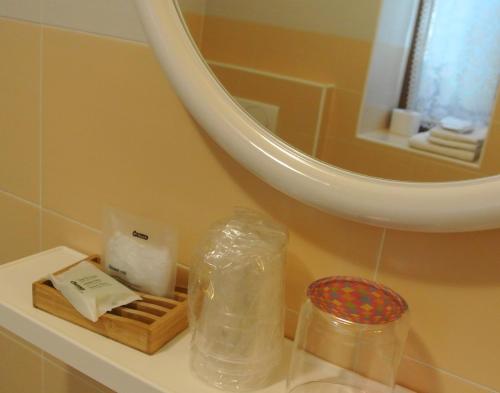 Kylpyhuone majoituspaikassa Agritur Bortolotti