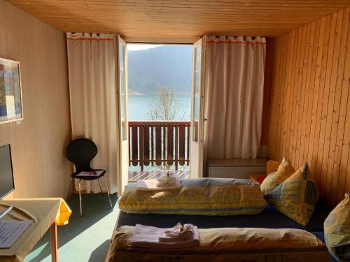 Cama o camas de una habitación en Fischers Lodge