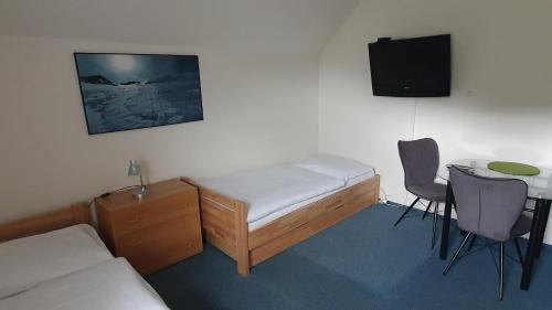 Postel nebo postele na pokoji v ubytování Apartmány EDDY