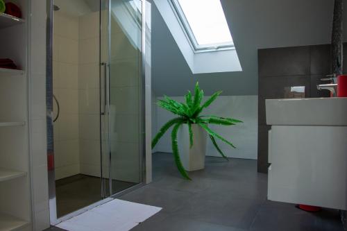 Kúpeľňa v ubytovaní DOMINO-APARTAMENTY Red