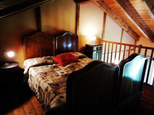 Katil atau katil-katil dalam bilik di Country House Cascina Orto
