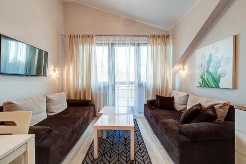 Posezení v ubytování Apartamenty Zdrojowa