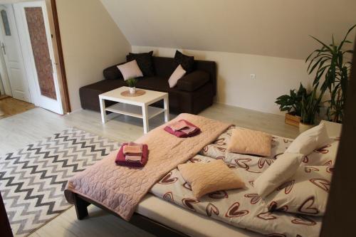 Posteľ alebo postele v izbe v ubytovaní Apartamenty "U Elżbiety"