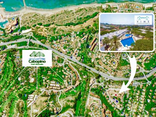 a map of the approximate location of clippings resort at VIME La Reserva de Marbella in Marbella