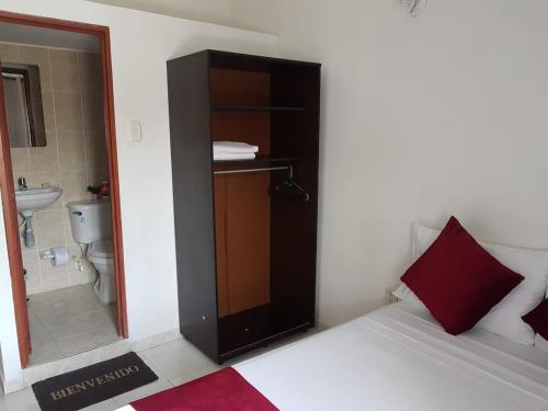 Koupelna v ubytování Hotel Don Juan Colonial