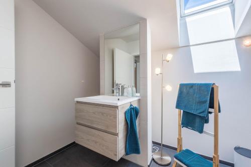 Bilik mandi di Ferienwohnung Rudi
