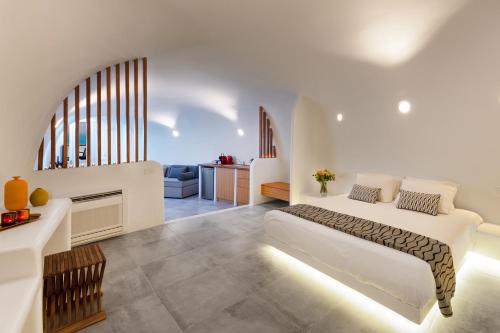 Ruang duduk di San Martino cave villas