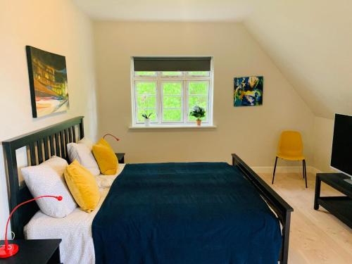 Llit o llits en una habitació de aday - 3 bedroom - Modern Living Apartment - Aalborg Center