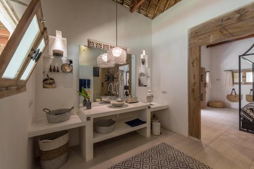 Koupelna v ubytování Beach Villas Lombok