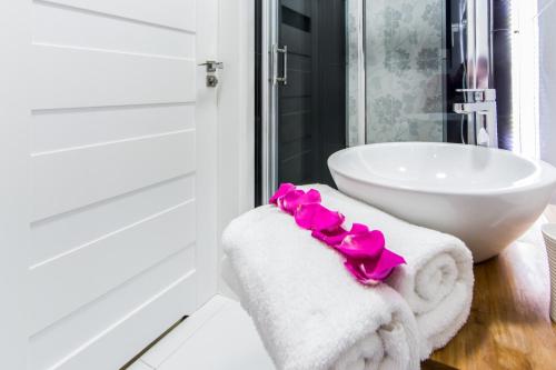 Kúpeľňa v ubytovaní Apartamenty hoteLOVE na Skale