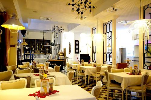 En restaurang eller annat matställe på Hotel Ottaviano
