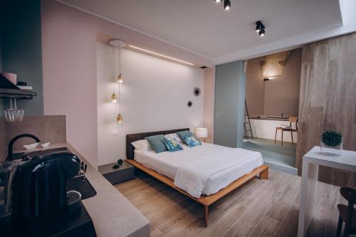 Krevet ili kreveti u jedinici u okviru objekta Liconti Exclusive Rooms