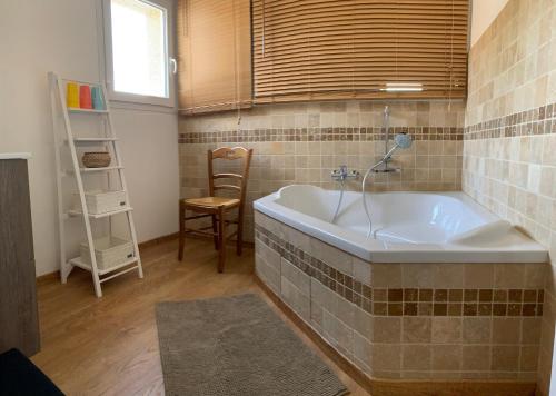 Koupelna v ubytování La Ferme de Chateauvieux