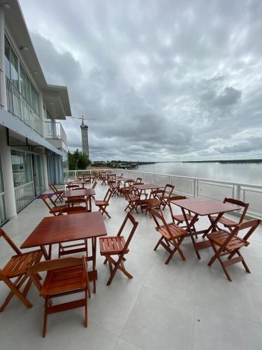 Μπαλκόνι ή βεράντα στο Hotel Orla do Rio Branco