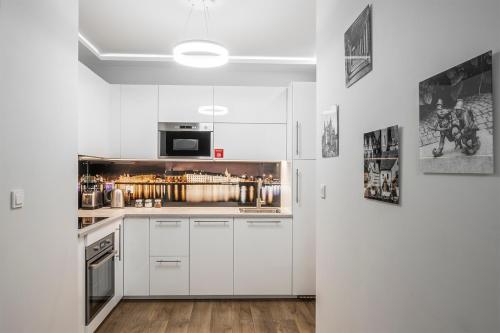 Kuchyň nebo kuchyňský kout v ubytování Dream4You Apartments