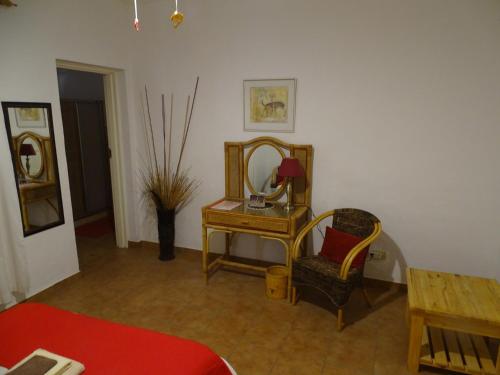 Posezení v ubytování Otjohotozu Guestfarm