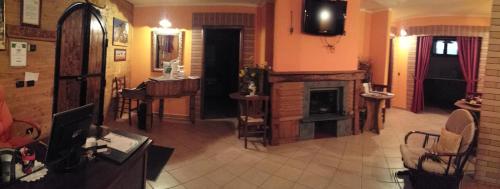 Posezení v ubytování Le Chalet del Pollino