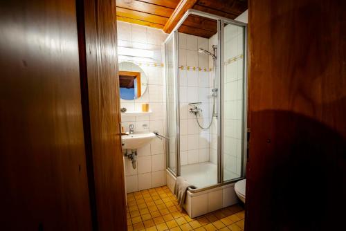Ванна кімната в Ferienhaus Malerwinkel