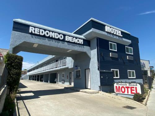 ガーデナにあるRedondo Beach Motel - LAXの青い建物