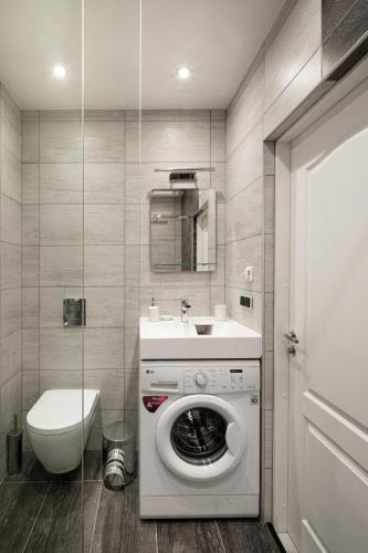 Et badeværelse på Riga Centre Apartment
