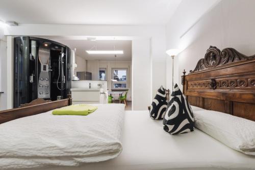 Ένα ή περισσότερα κρεβάτια σε δωμάτιο στο apartment11