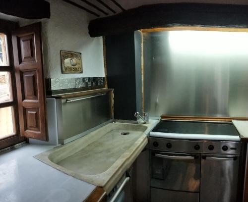 Cuisine ou kitchenette dans l'établissement Las Casas de Isu